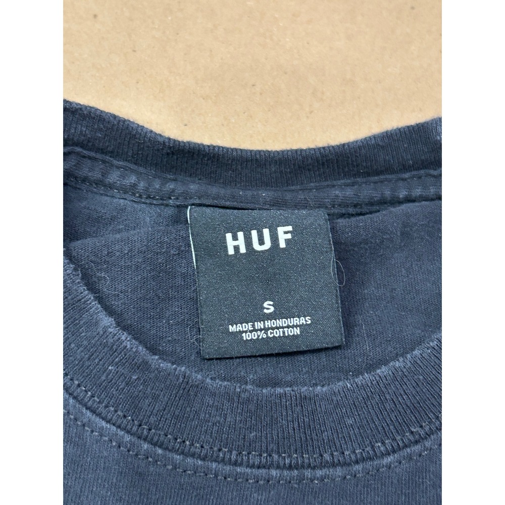 HUF Worldwide Black Downhill From Here T-Shirt Mens Small - Picture 4 of 7